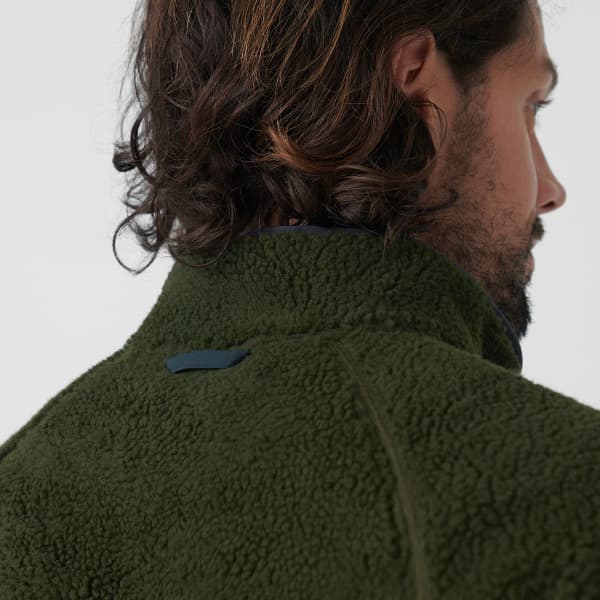Veste polaire randonnée FJALLRAVEN VARDAG PILE FLEECE M DEEP FOREST