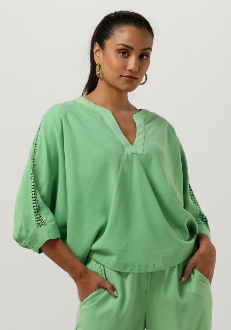 SUMMUM mint summum blouse top bat sleeves tencel