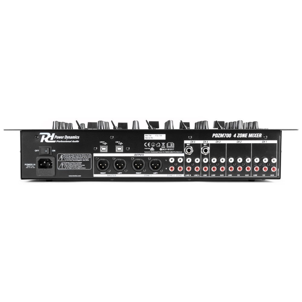Power Dynamics PDZM700 6-kanaals zone mixer