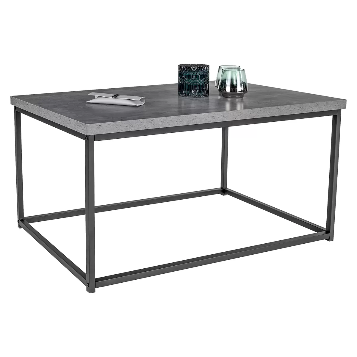 Salontisch Bistro Betonoptik,schwarz