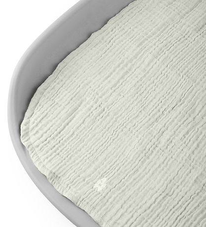 Sebra wickelunterlage - 2er-Pack - Musselin - Mist Green