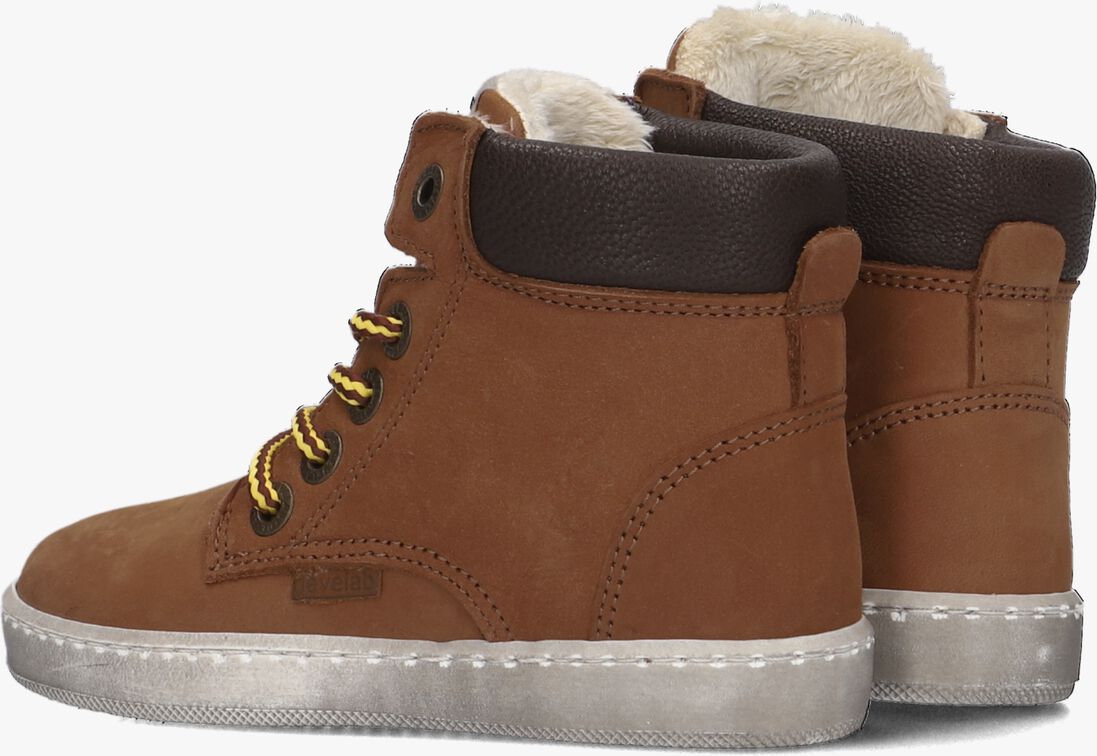 DEVELAB cognac develab hoge sneaker 41855