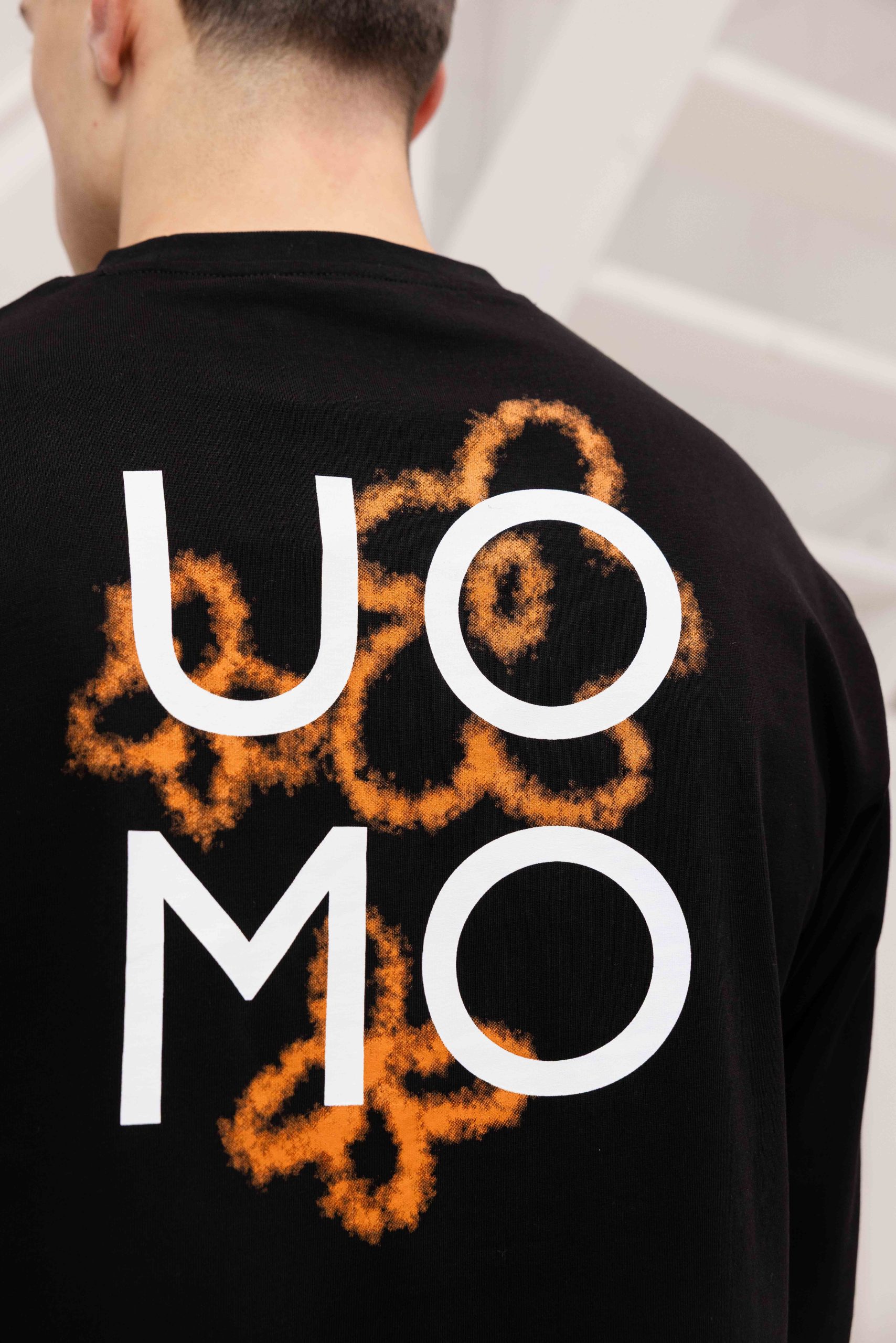 24 Uomo Flora 2.0 Longsleeve Shirt Heren Zwart/Oranje