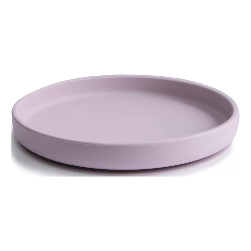 Mushie Silikone Tallerken Soft Lilac - 1 stk.