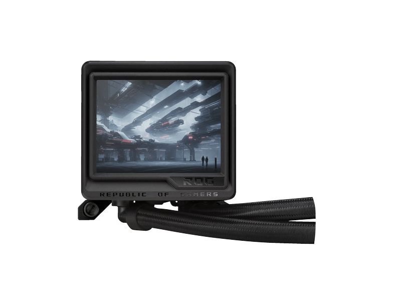 ASUS ROG Wasserkühlung ROG Ryujin III RGB Extreme, Schwarz All-in-One-Flüssig-CPU-Kühler mit 3.5 Zoll LCD Bildschirm und ARGB-Lüfter