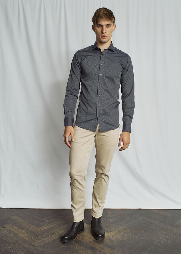 Bruun & Stengade BS Tyreke Slim Fit Shirt Navy