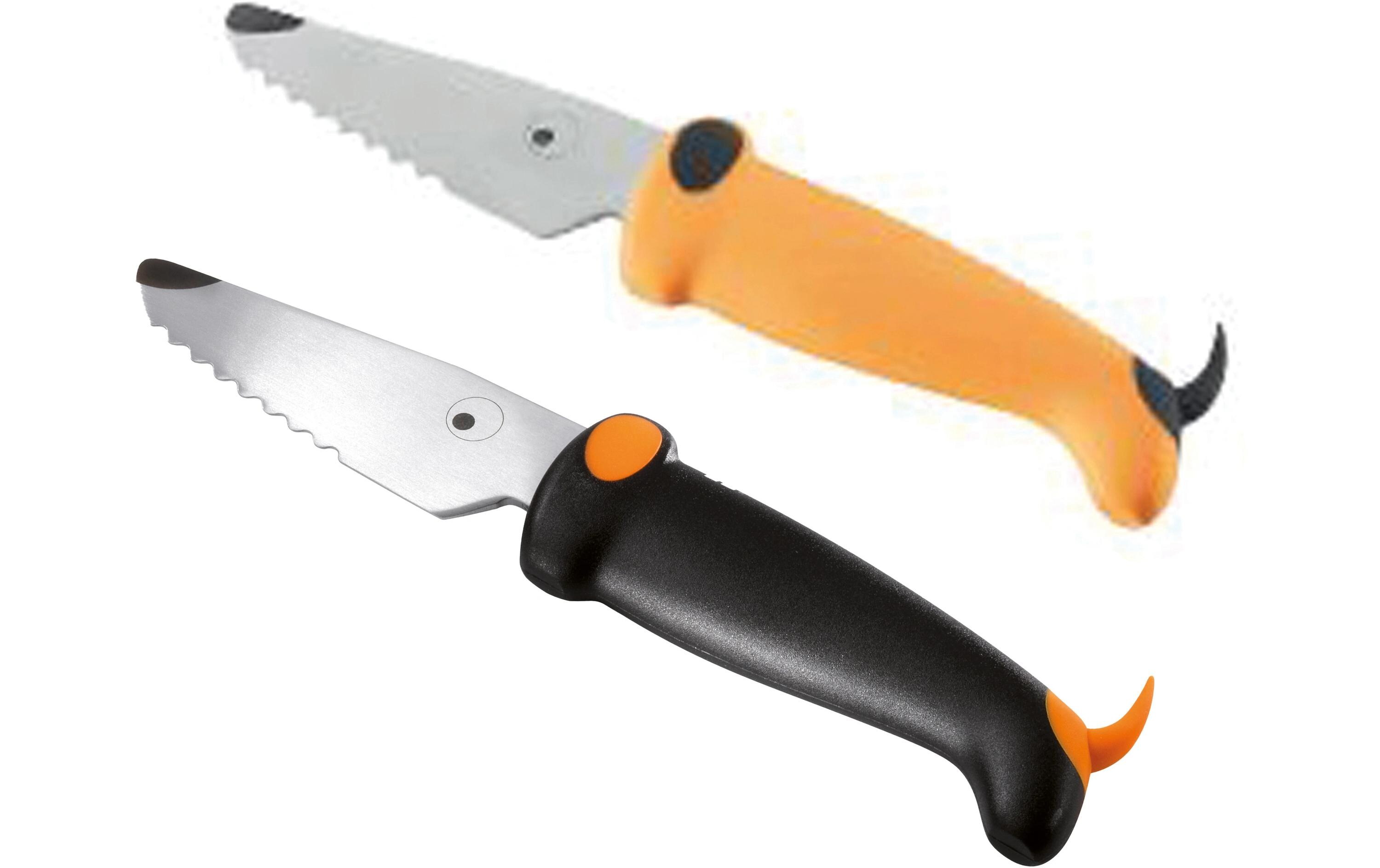 Kinder Küchenmesser 2er Set Orange/SchwarzKinderfreundliche Messer