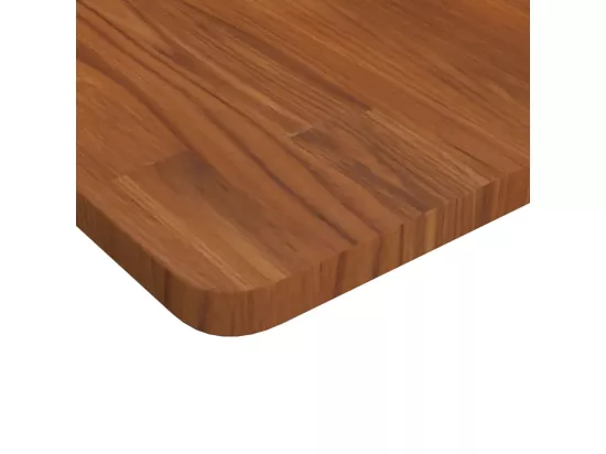 Comptoir de salle de bain Marron foncé 80x40x2,5 cm Bois traité