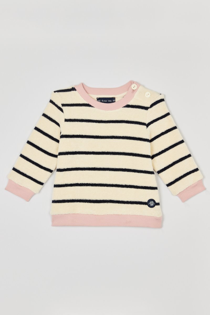 Pyjama rayé Baby - coton bouclette