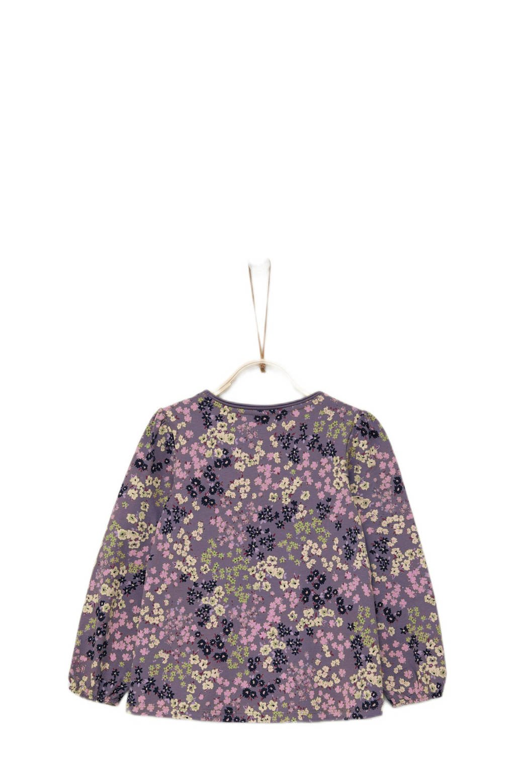 s.Oliver gebloemde longsleeve paars
