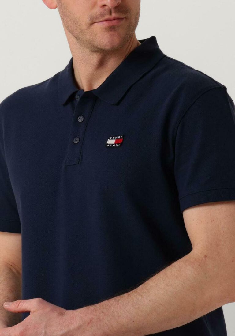 TOMMY JEANS donkerblauwe tommy jeans polo tjm clsc xs badge polo