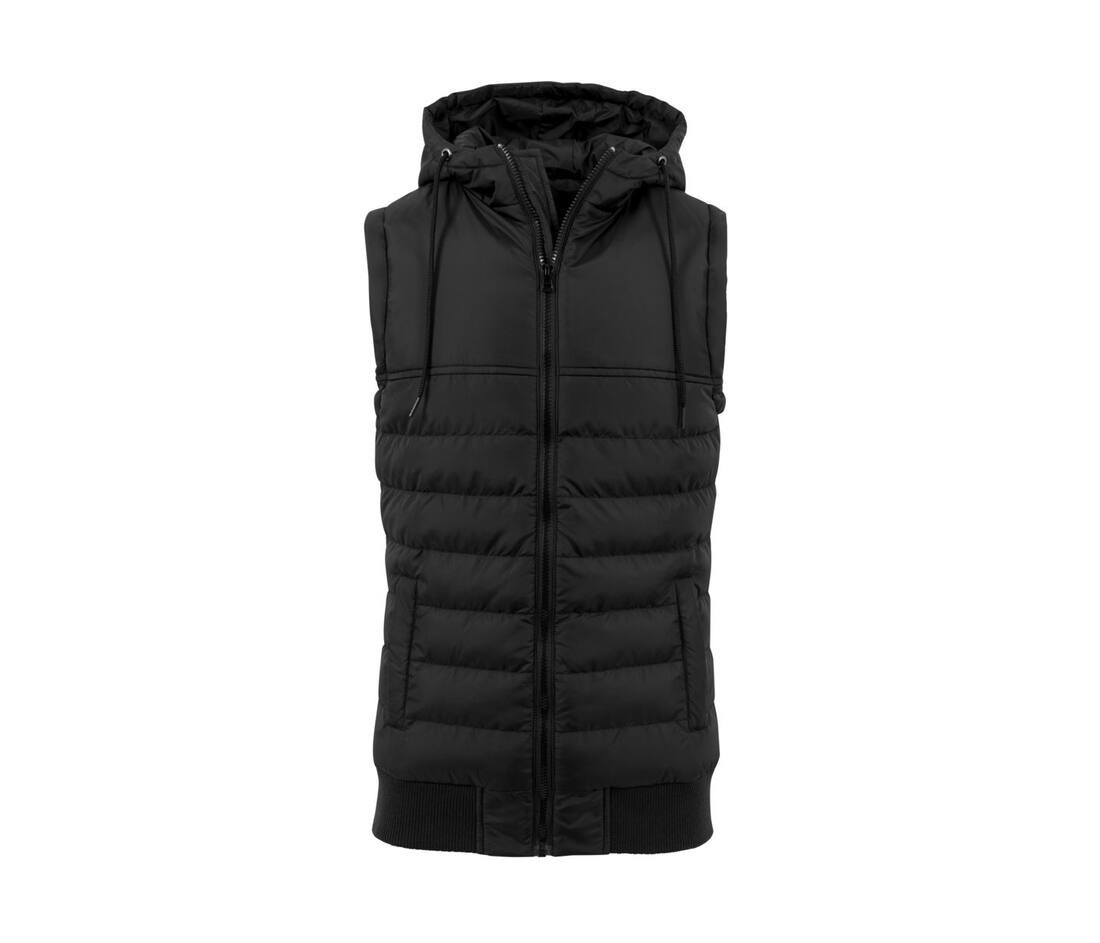 BUILD YOUR BRAND BY046 - Bodywarmer à capuche