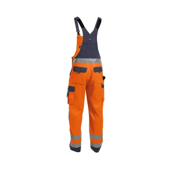 Dassy® Toulouse high visibility overalls med knælommer, grå og orange