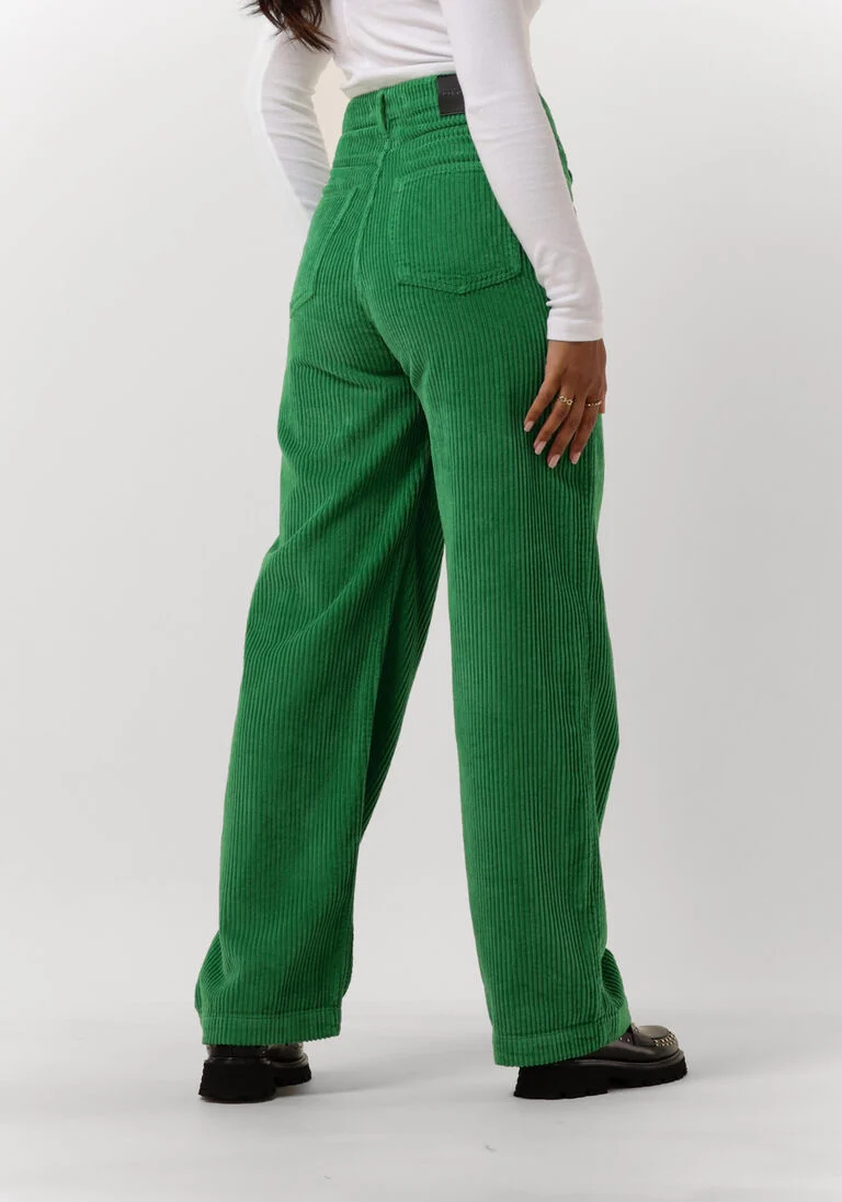 CO\\'COUTURE groene co'couture wijde broek vika corduroy jeans