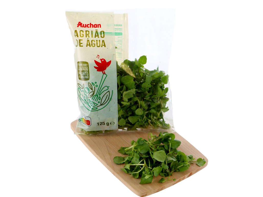 AGRIÃO AUCHAN FOLHA BABY 125G