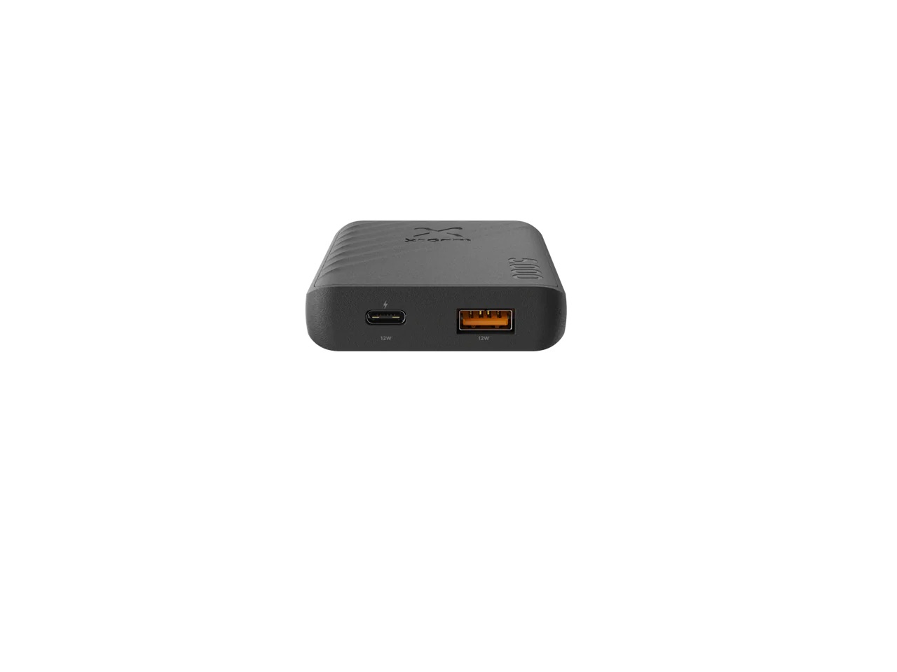 (12W) 5000mAh Go2 USB A / USB C Pocket Powerbank Fast Charge Ladegerät (XG2051) - Schwarz
