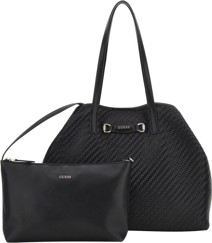 GUESS VIKKY II LARGE 2 IN 1 TOTE Black