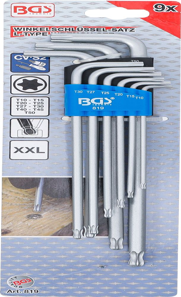 BGS technic Winkelschlüssel-Satz extra lang für Torx 9-teilig kaufen | Bike-Discount