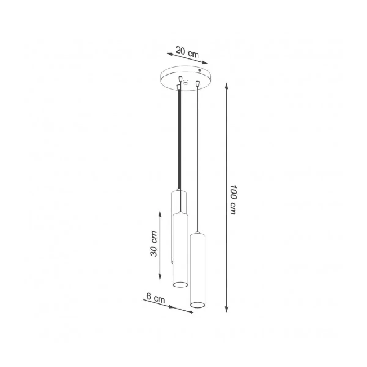 Luminaire Center Lino Cluster Suspension - Bois naturel