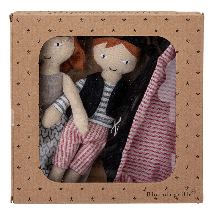 Bloomingville Mini Poupées Kate et Jonah en coton