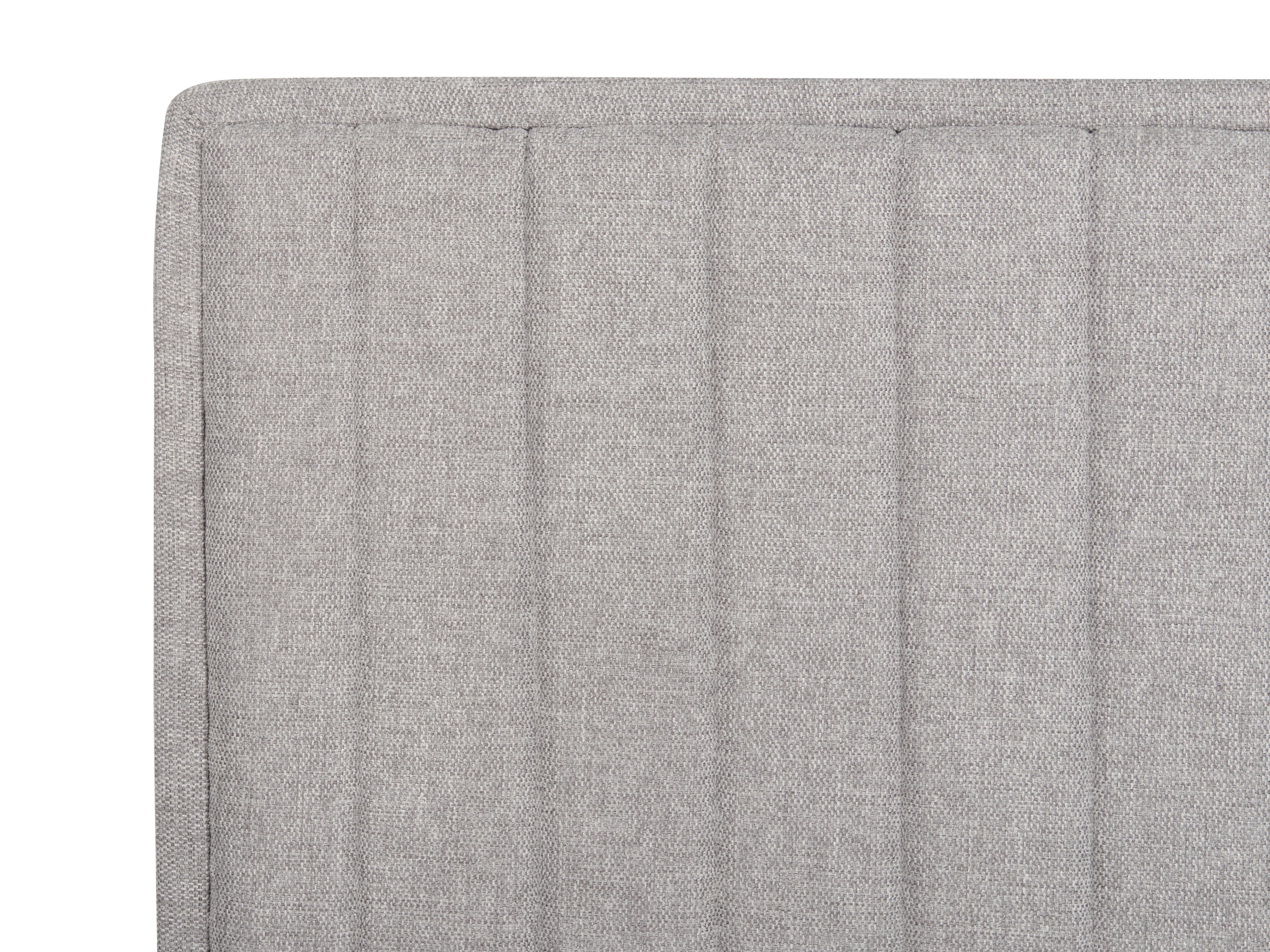 Verstelbaar bed Stof CASTELLAN 180 x 200 cm Lichtgrijs