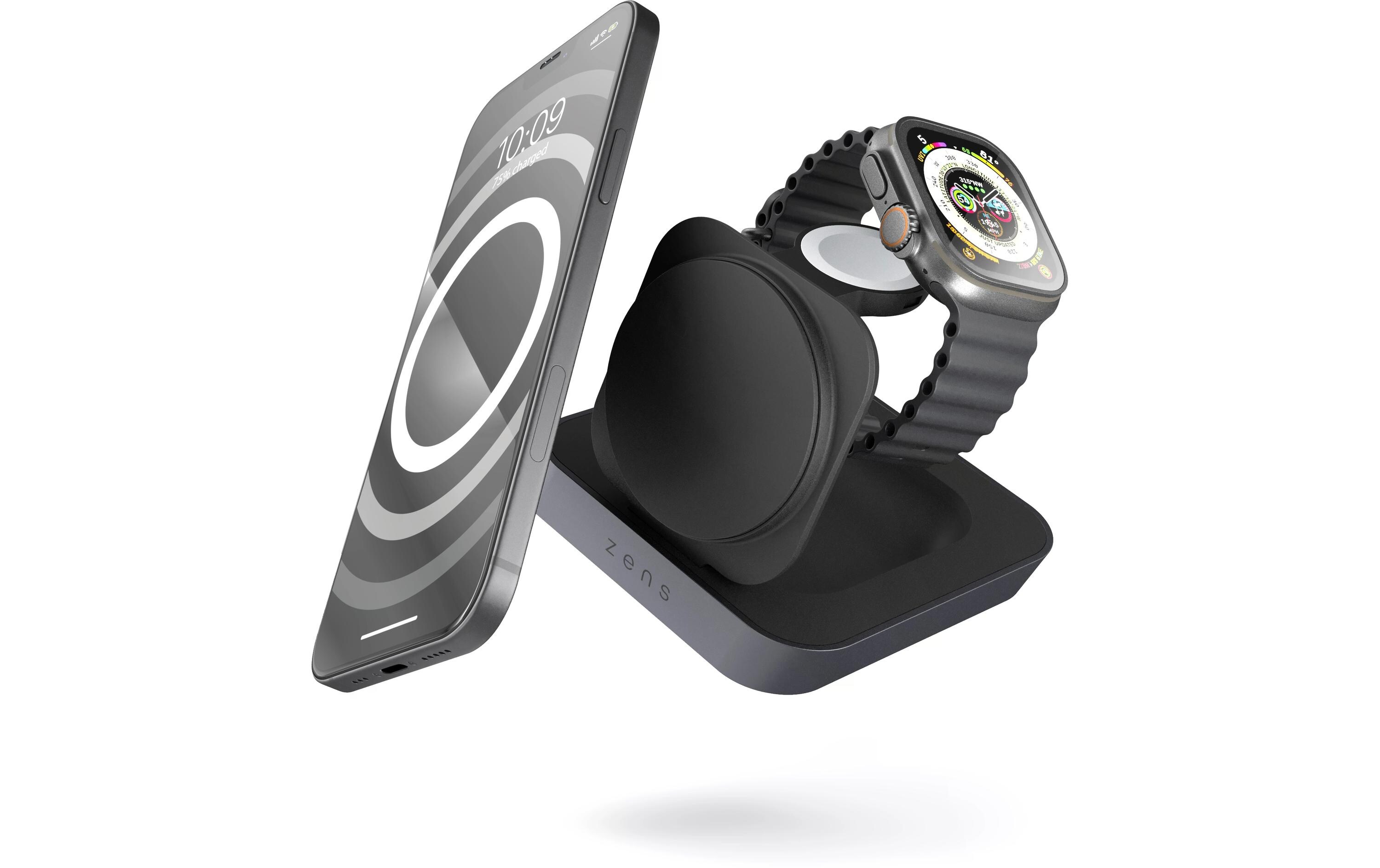 Wireless Charger Nightstand Charger Pro 2<br>Zusammenklappbarer MagSafe Qi2-Wireless-Charger für iPhone und Apple Watch