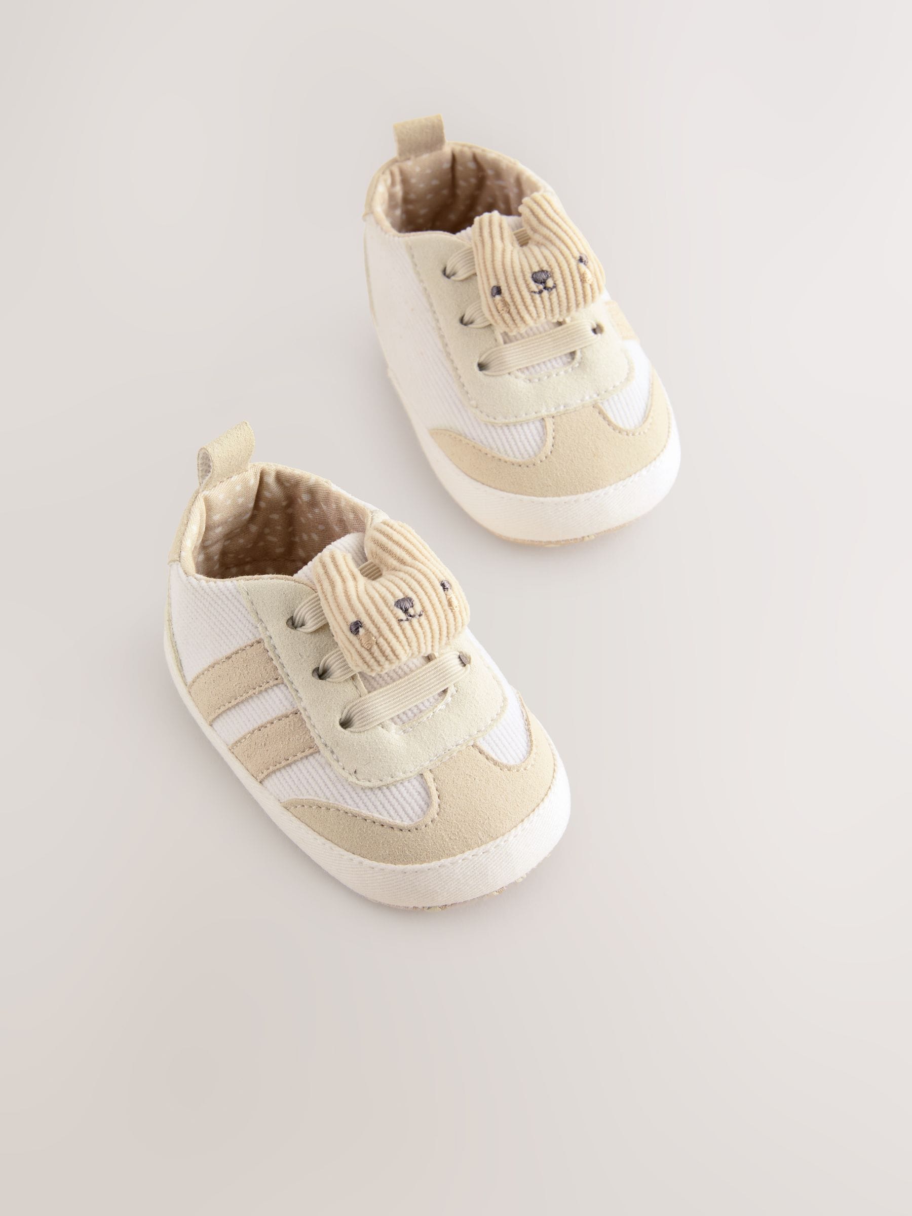 Neutraal - Babysneakers met konijntje (0-24mnd)