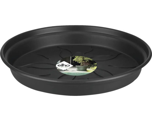 Bloempot schotel elho Green Basics kunststof Ø 10 H 1,5 cm antraciet