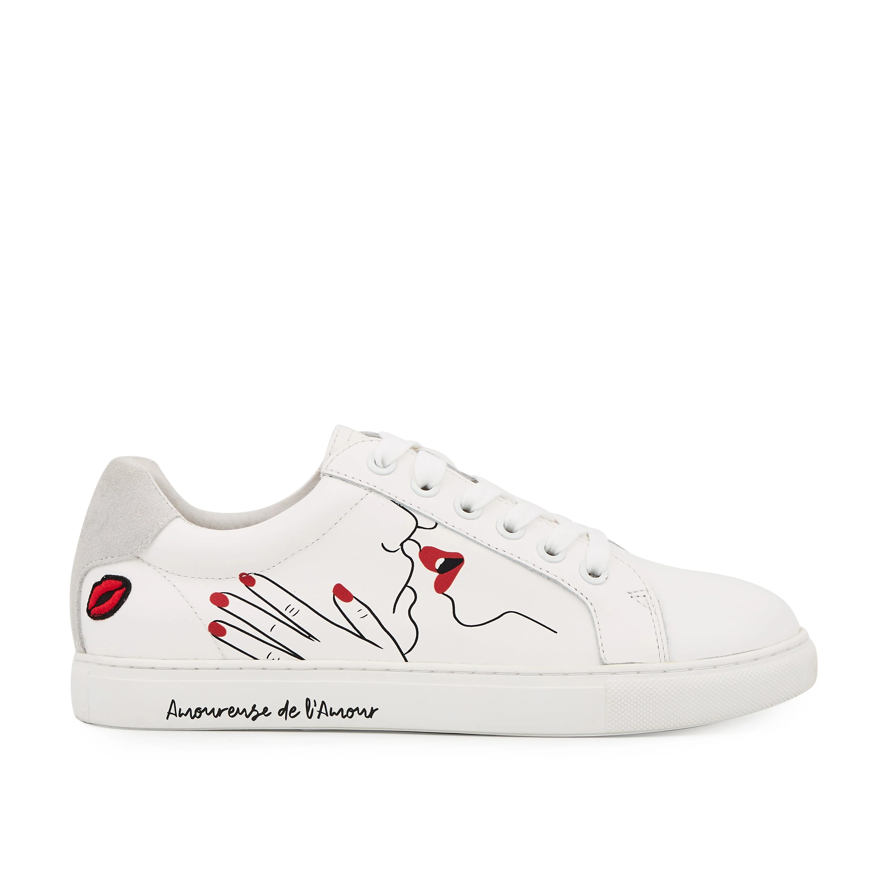 SIMONE ARTDESMAUX AMOUREUSE - Sneakers en cuir | Blanc
