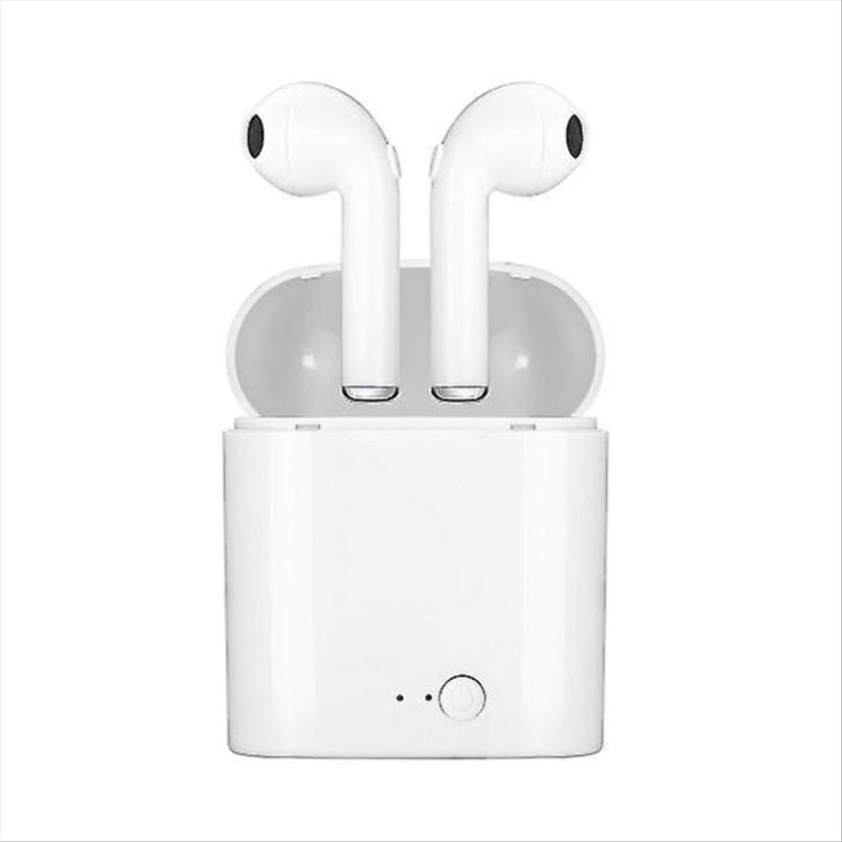 Fones de ouvido Bluetooth Smartek Mini com base de carregamento para Android e iOS