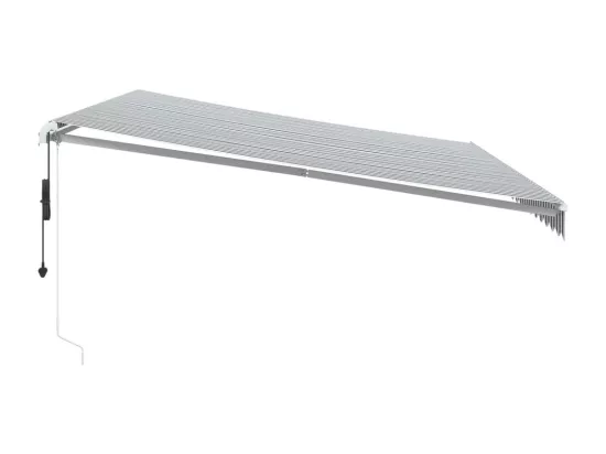 Auvent rétractable automatique avec LED anthracite et blanc