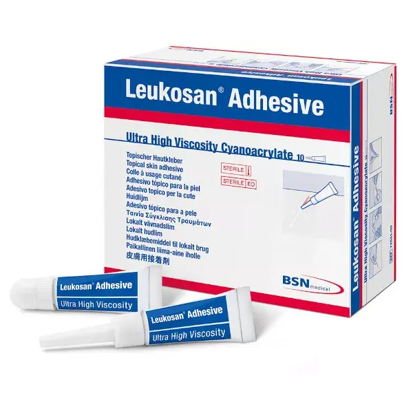 Cola adesiva para pele Leukosan 0,7ml 10 sachês