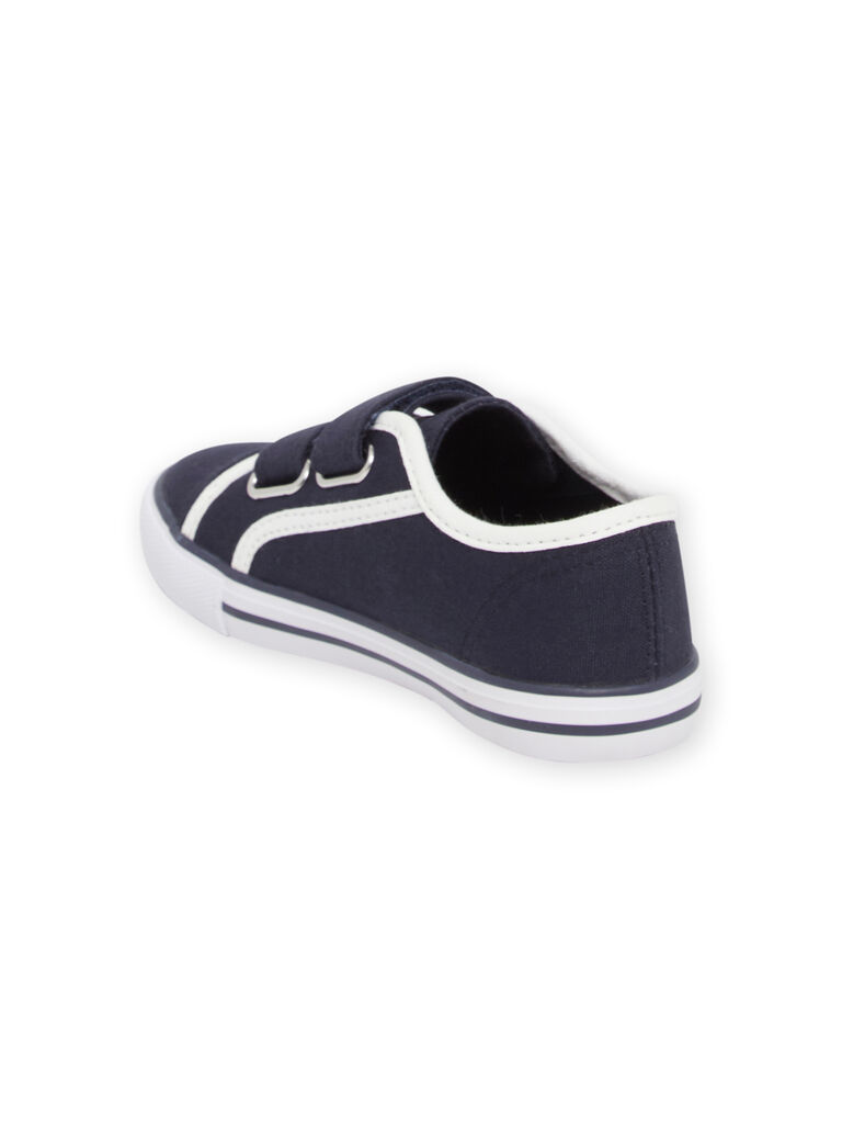 Tennis bleu marine et blanches enfant garçon
