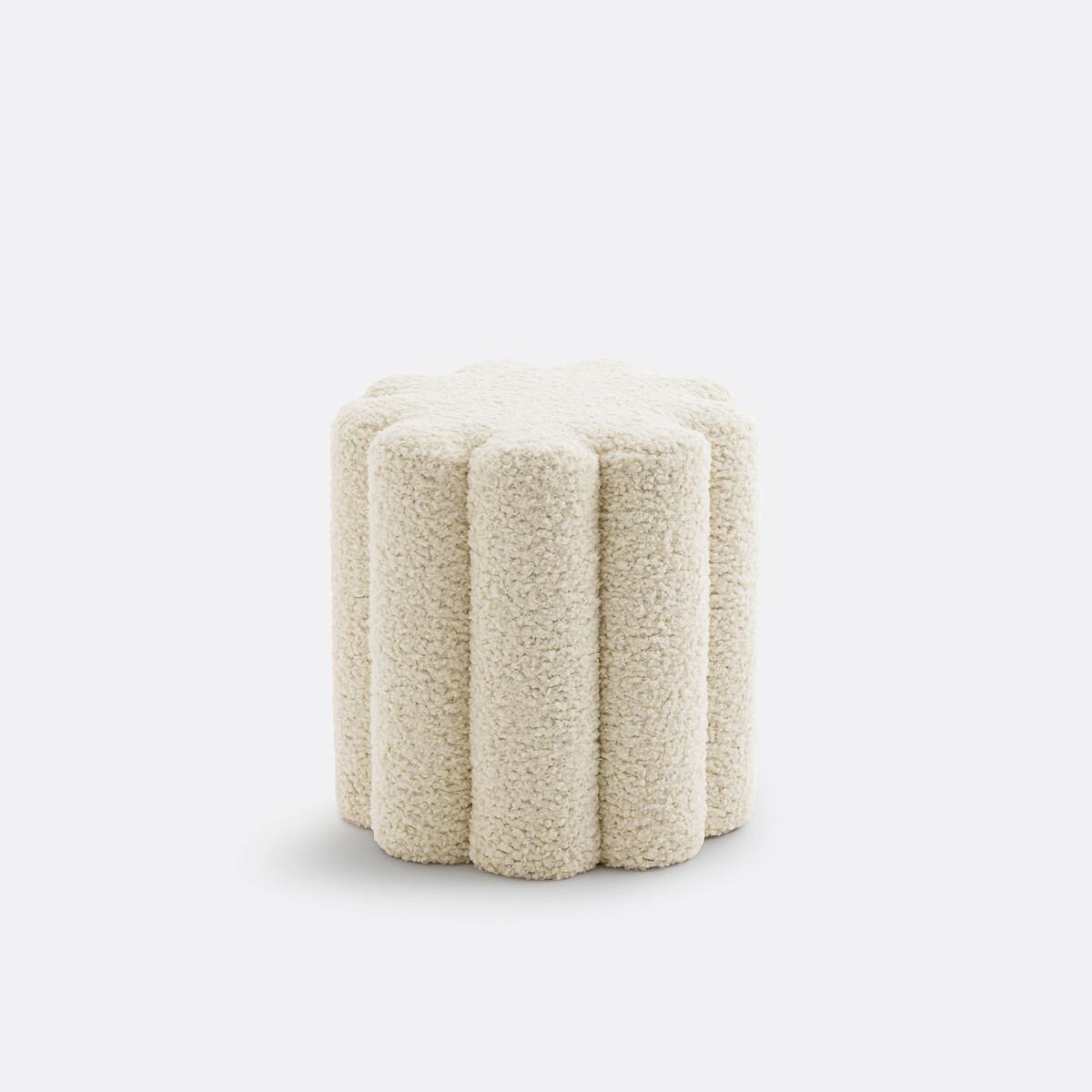 LA REDOUTE INTERIORS<br>Poef em bouclette de chenille, Justyna