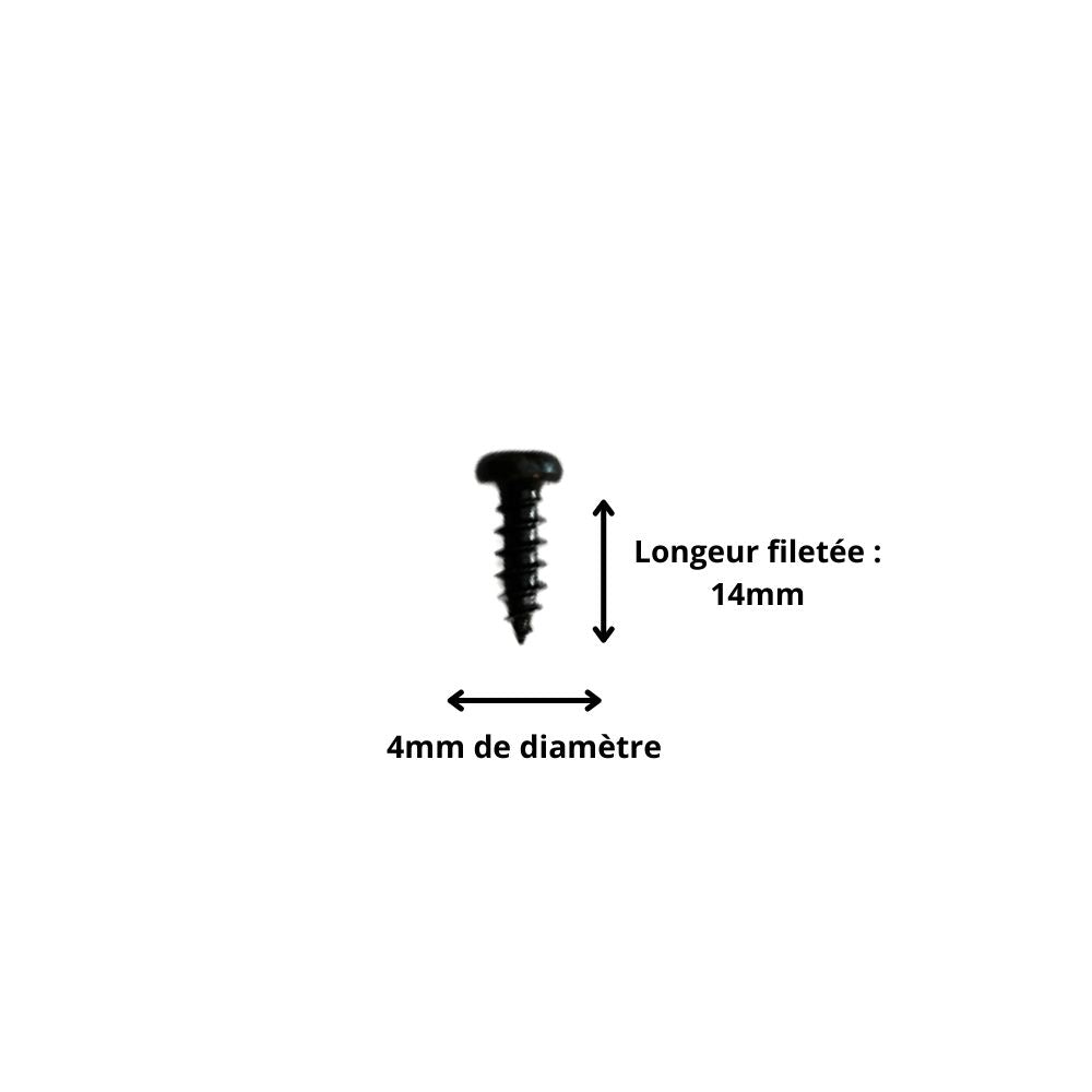 Vis M4x14 à Tête Ronde et Empreinte Cruciforme (Pack de 10)