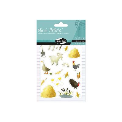 Maildor - 4 feuilles gommettes ferme