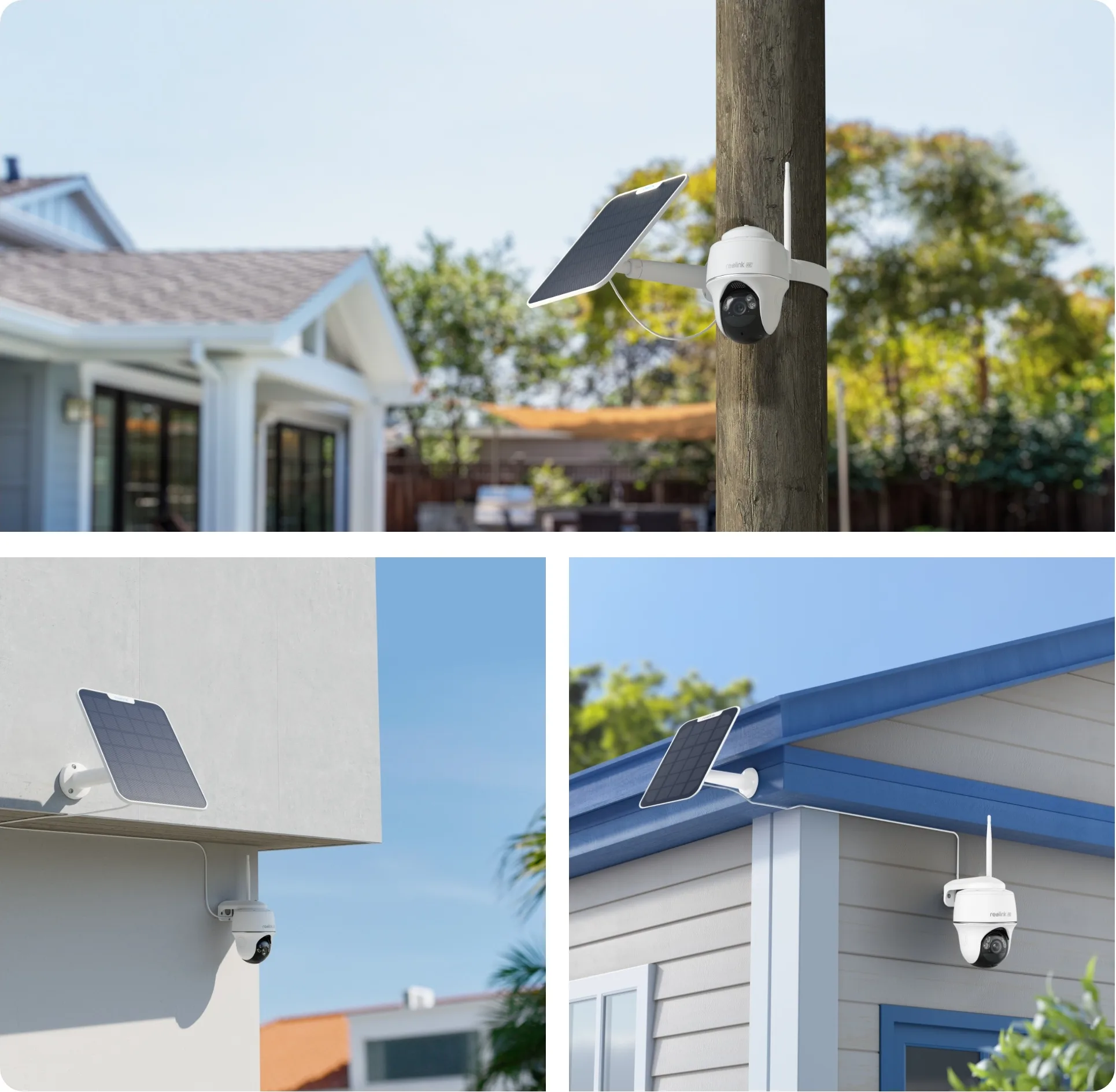 Reolink Argus Series B440 avec panneau solaire Caméra de surveillance