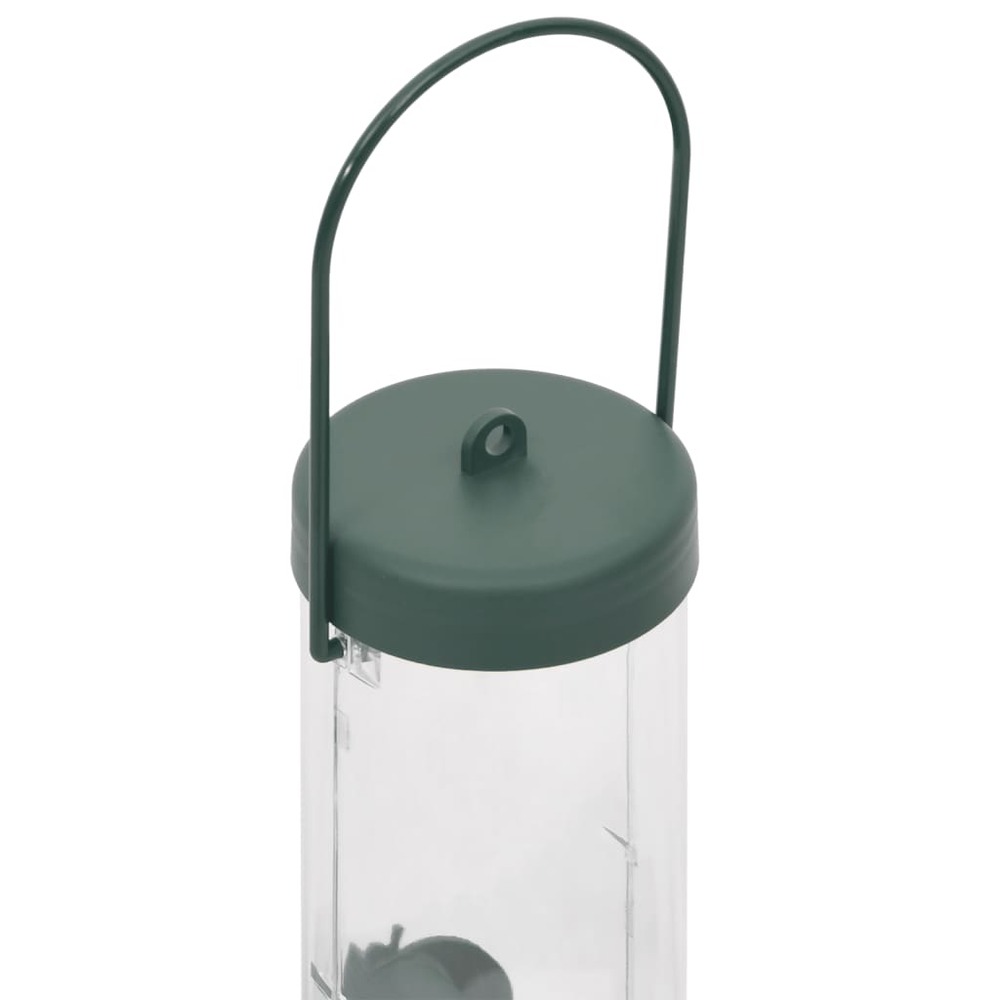 Mangeoires pour oiseaux 3 pcs vert foncé 17x17x32 cm