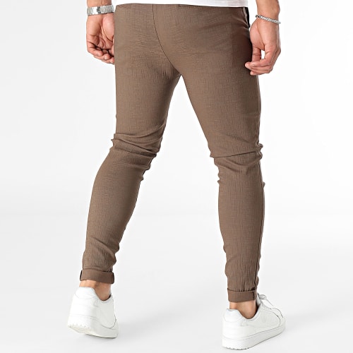 Pantalon Chino Slim Marron