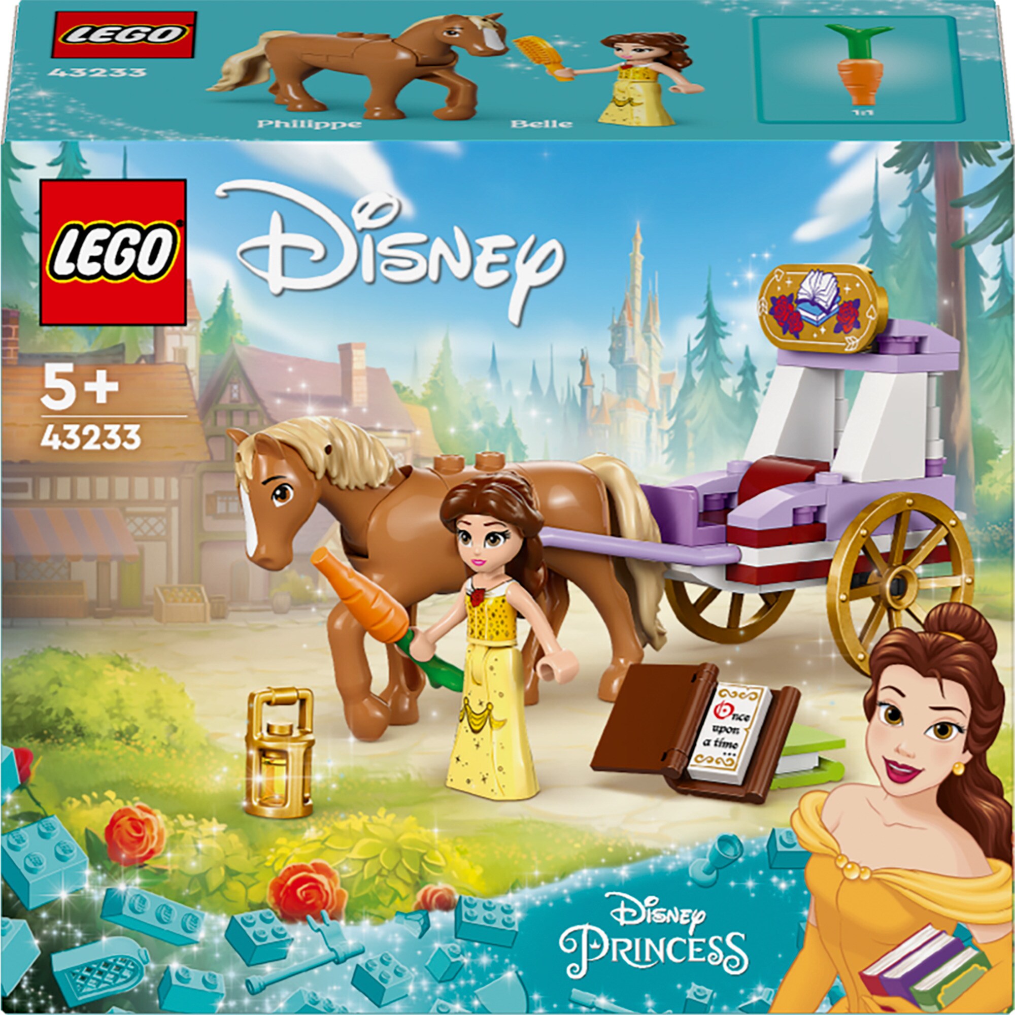 LEGO Konstruktionsspielzeug Disney Princess Belles Pferdekutsche