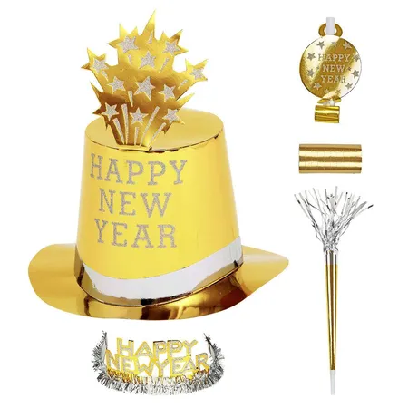 Widmann Party Kit Happy New Year, gold