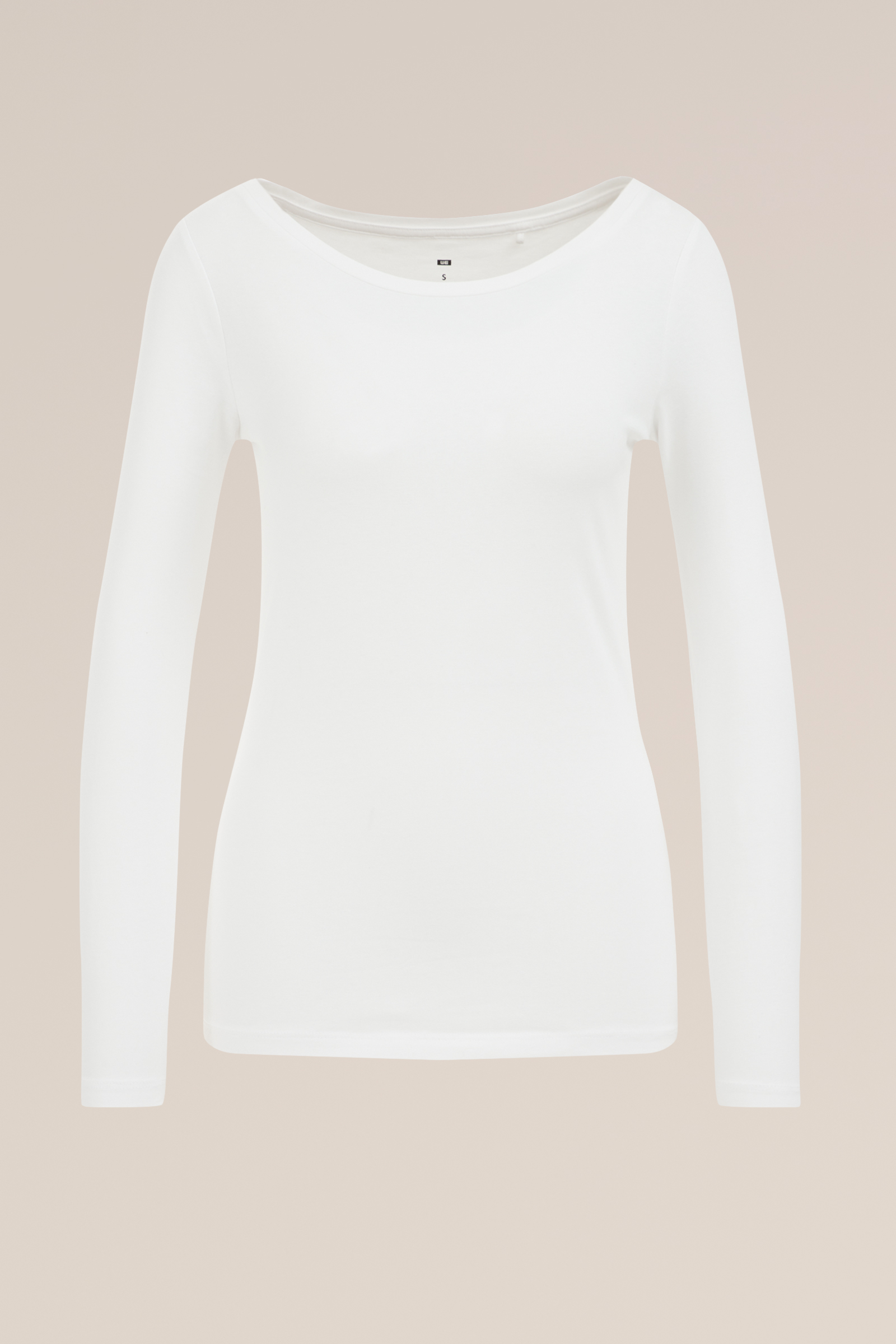 T-shirt van katoenmix WE Fashion Wit