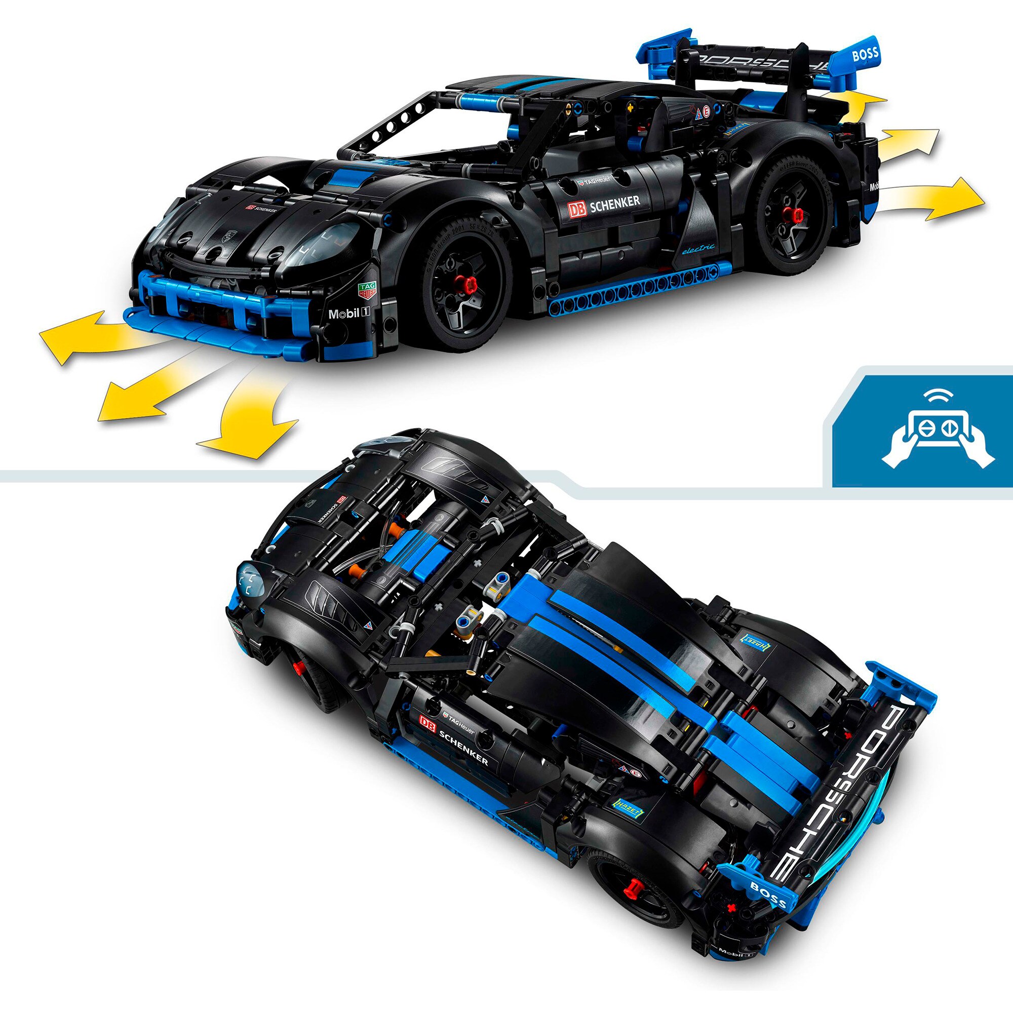 LEGO Konstruktionsspielzeug Technic Porsche GT4 e-Performance Rennwagen