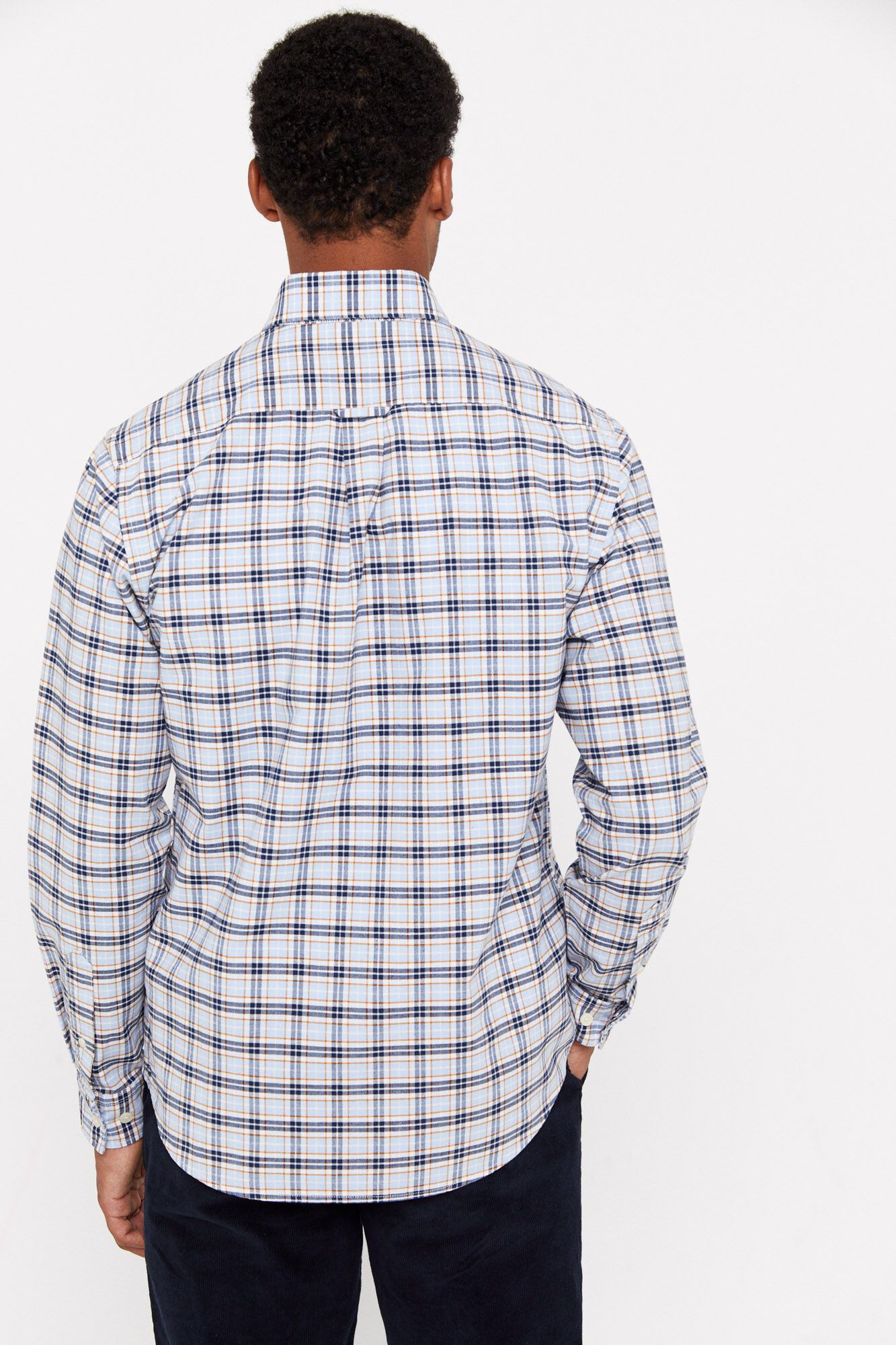 camisa oxford xadrez