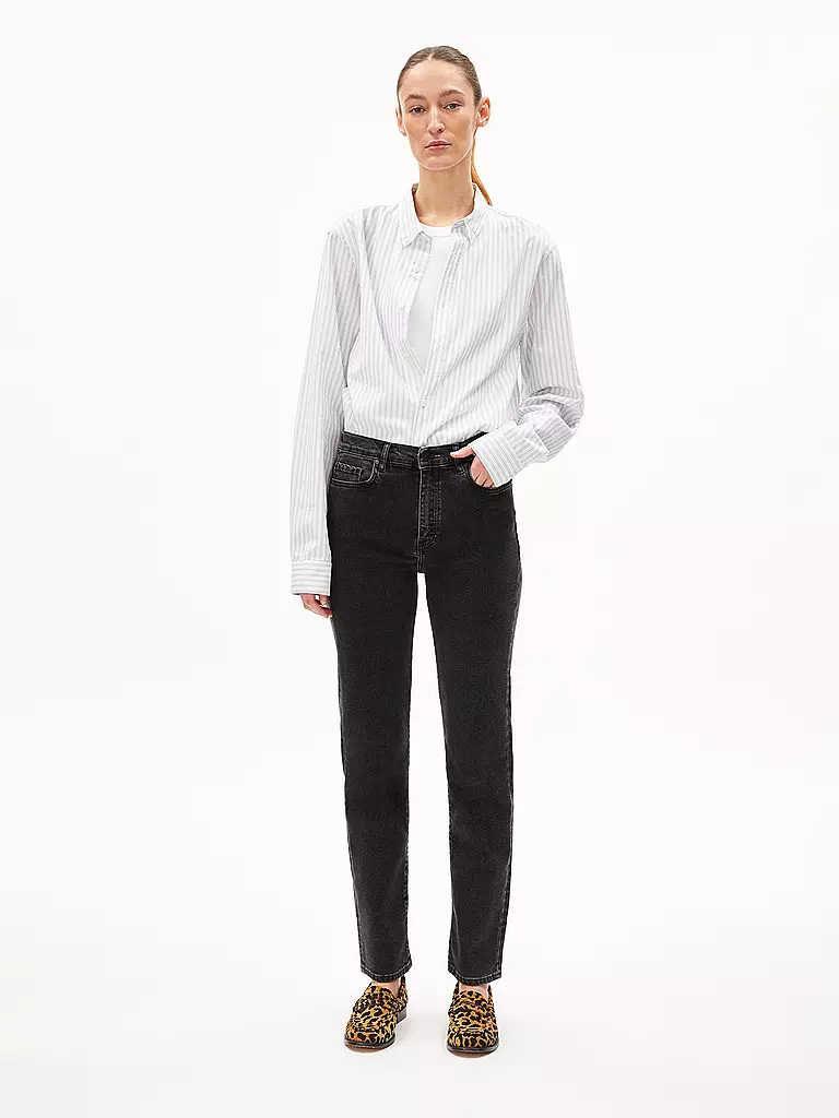 ARMEDANGELS Jeans Straight Fit CARENAA schwarz
