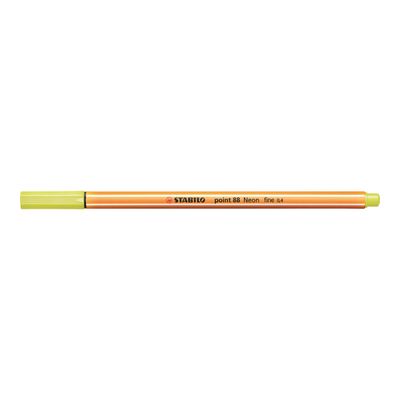 STABILO Point 88 - Feutre fin - 0.4 mm - jaune fluo