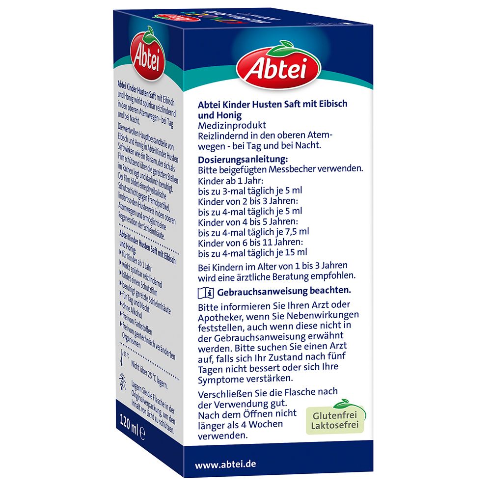 Abtei Kinder Husten Saft Erdbeere