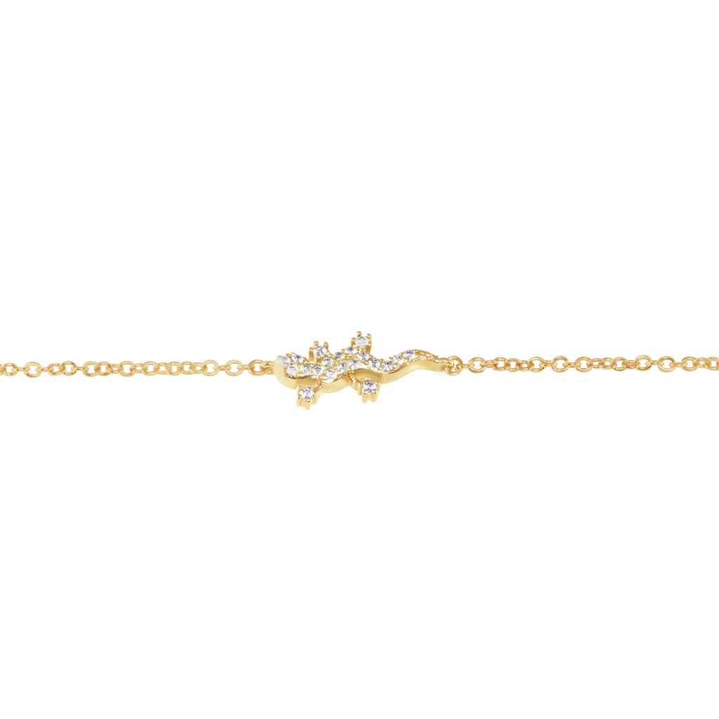 Bracelet Lehar Plaqué Or Oxyde De Zirconium