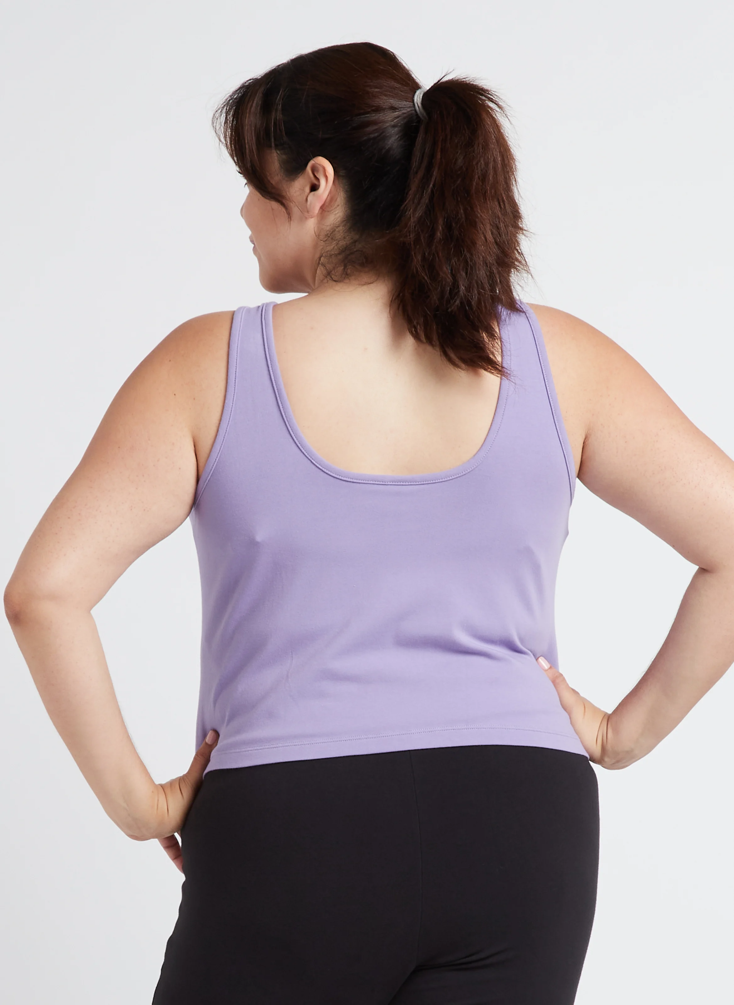 Tee shirt 2 en 1 en coton| Violet