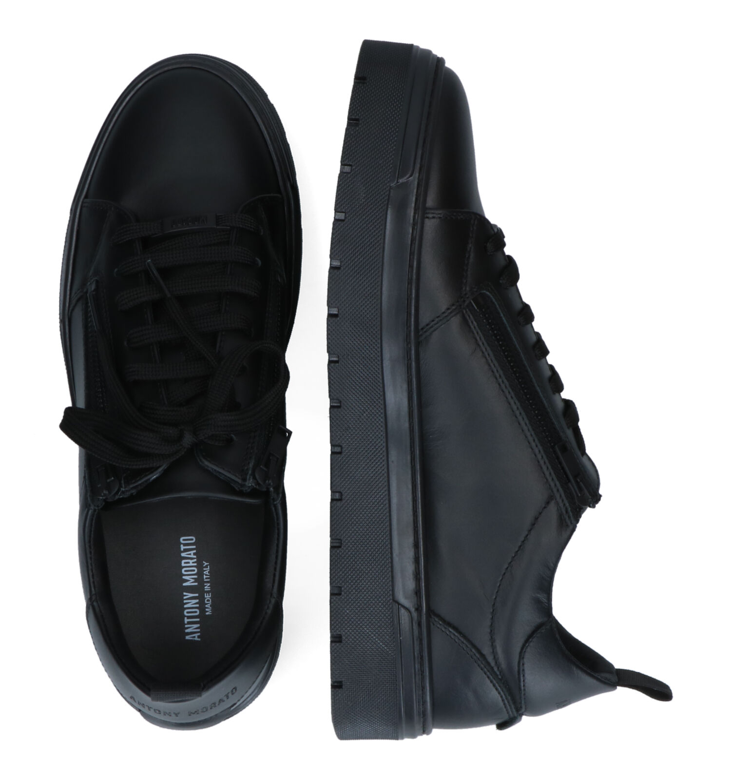 Veterschoenen zwart